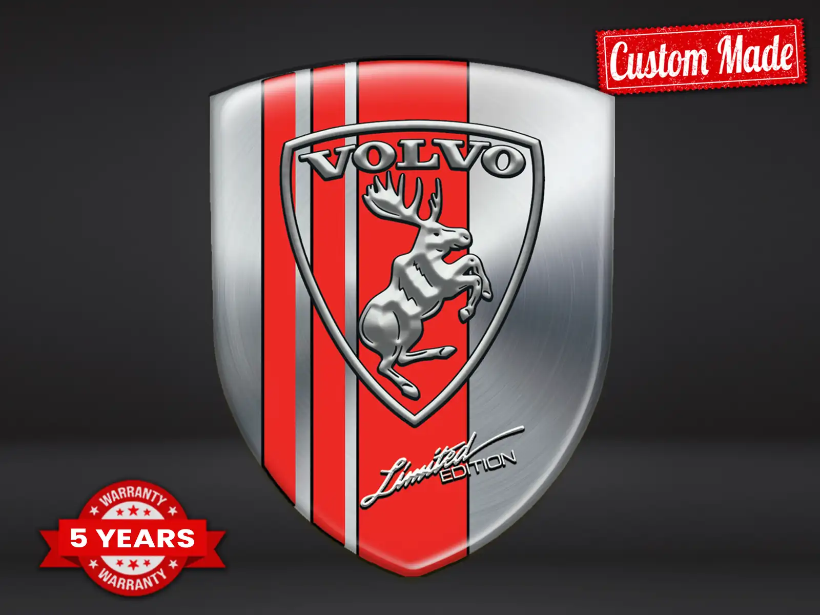 Volvo Etiqueta Adhesiva Duradera Universal Alta Calidad